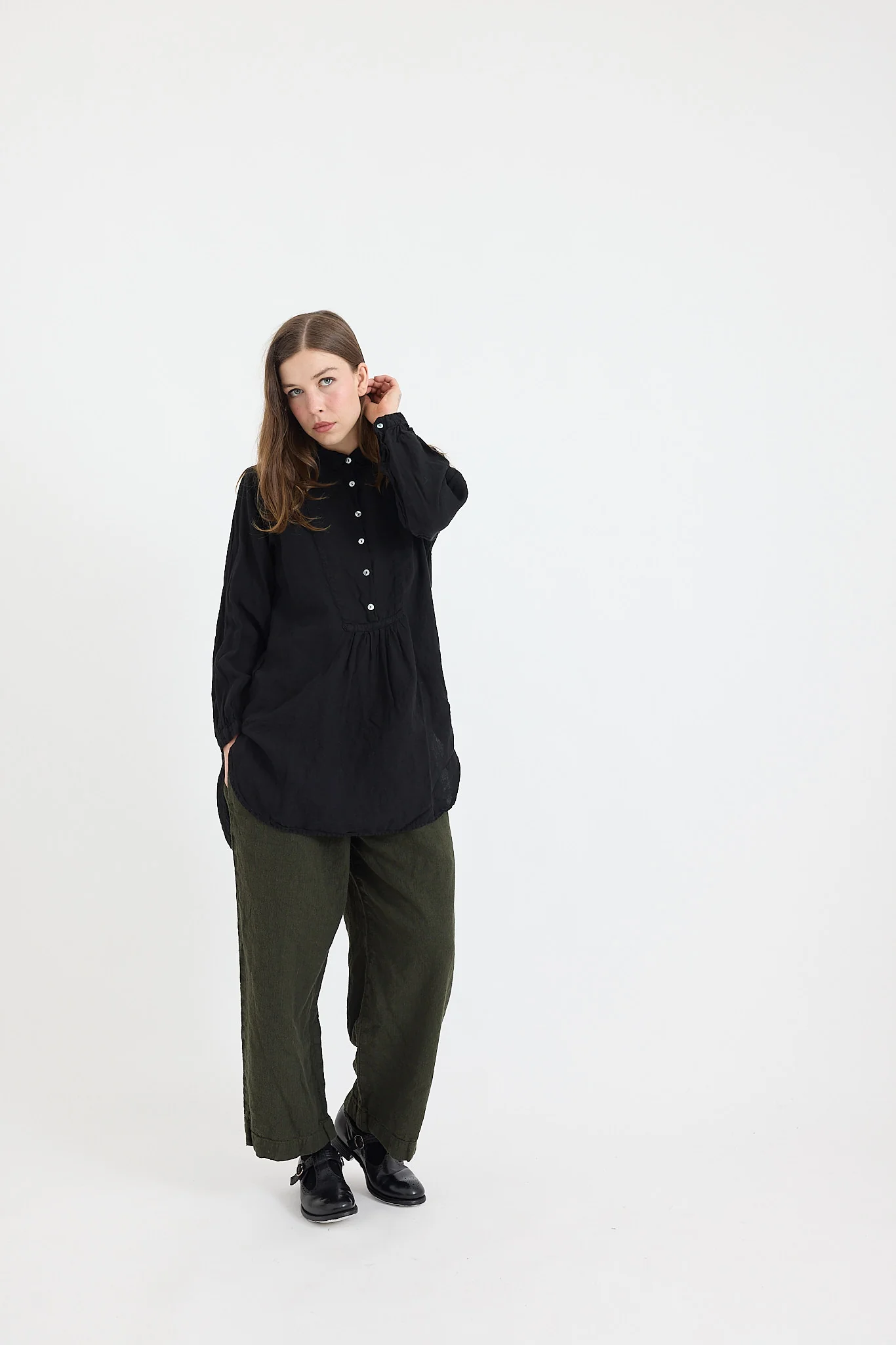 Metta - Francoise French Shirt - Light Linen - Image 14