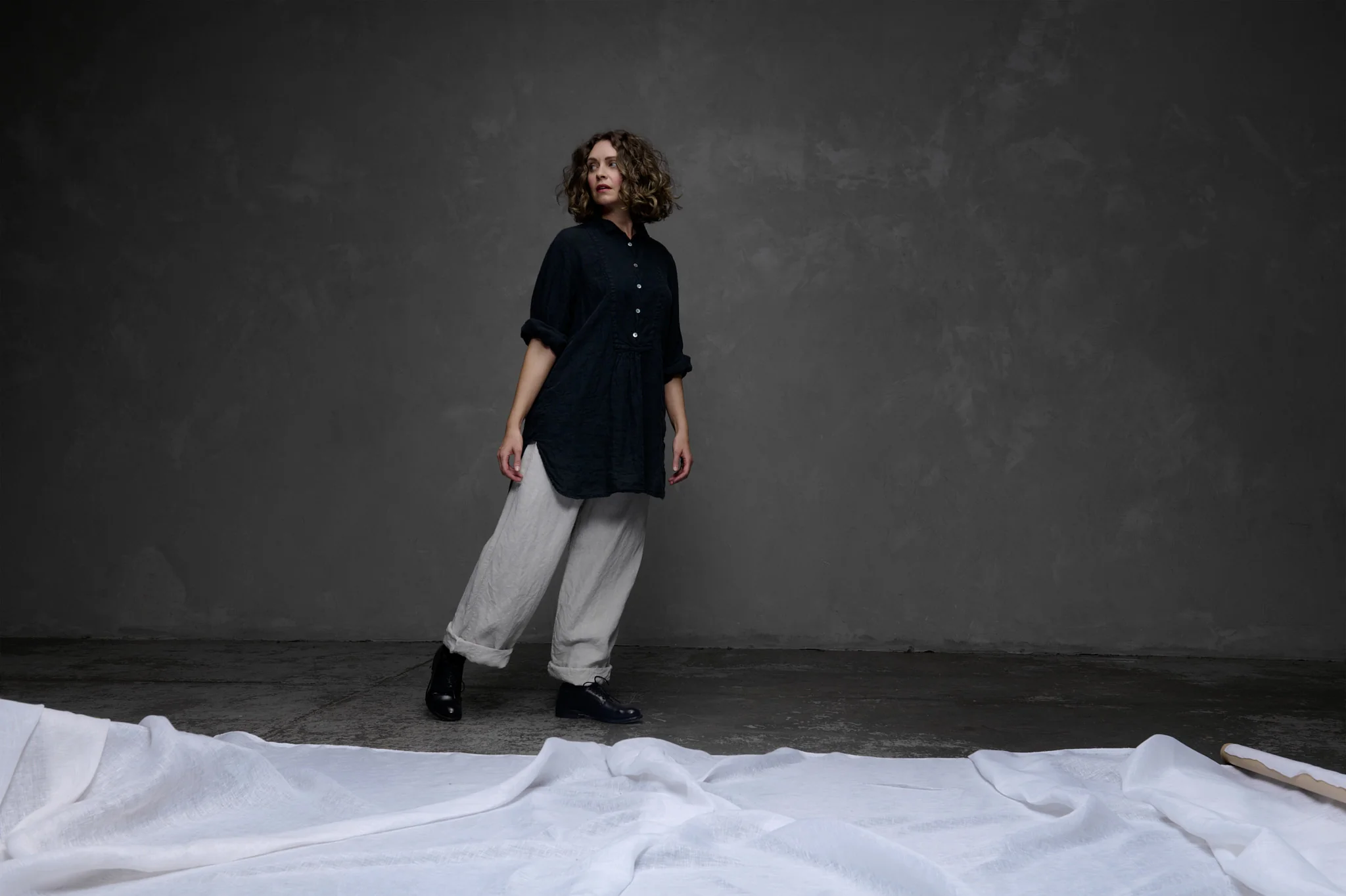 Metta - Francoise French Shirt - Light Linen - Image 16