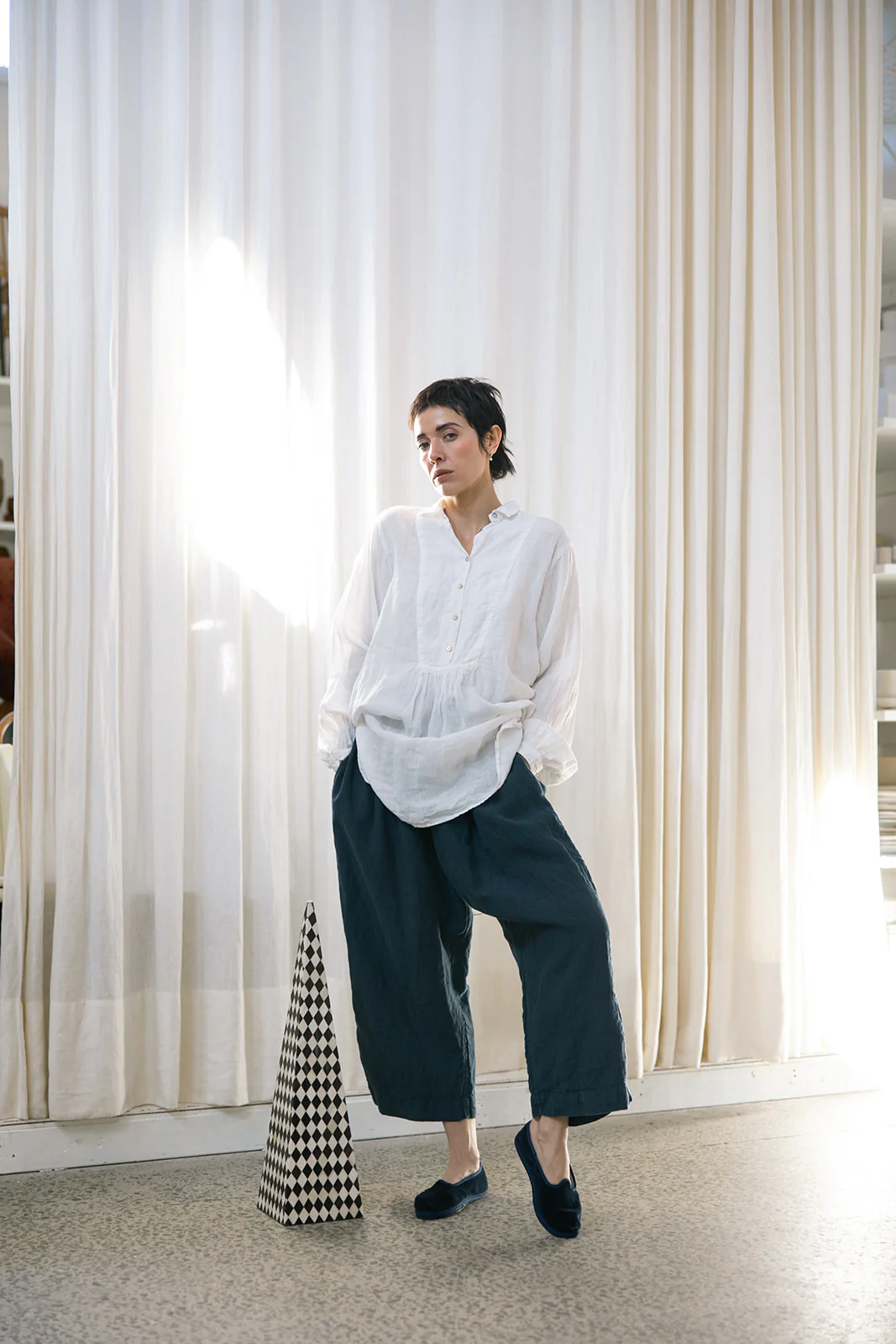 Metta - Francoise French Shirt - Light Linen - Image 17