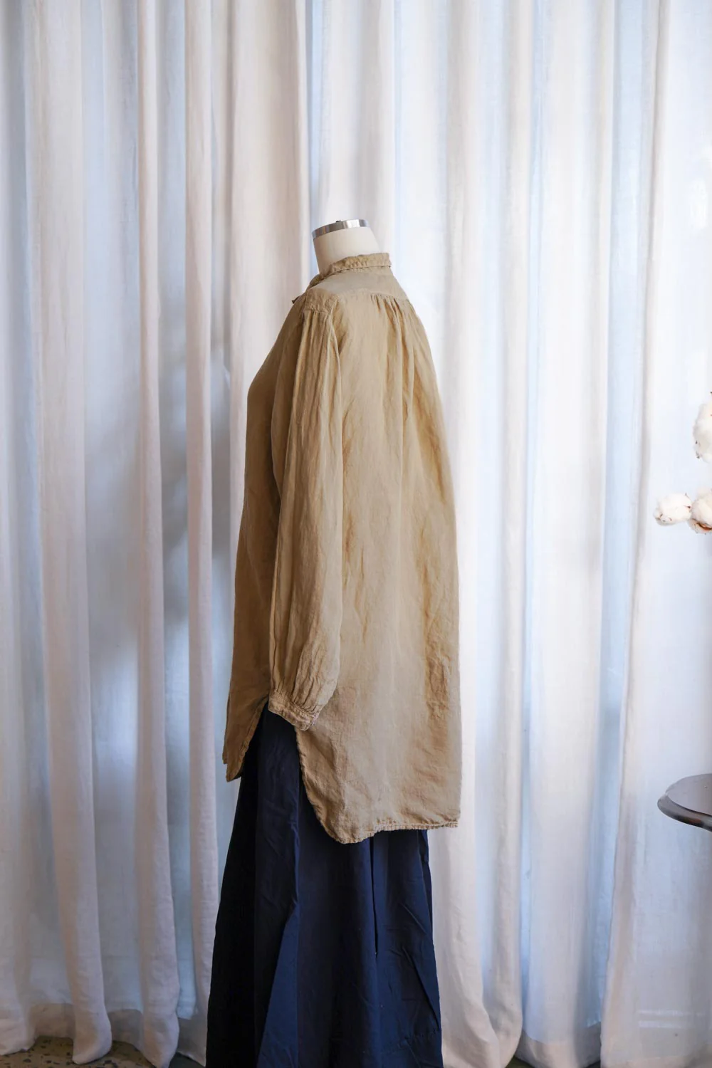 Metta - Francoise French Shirt - Light Linen - Image 8
