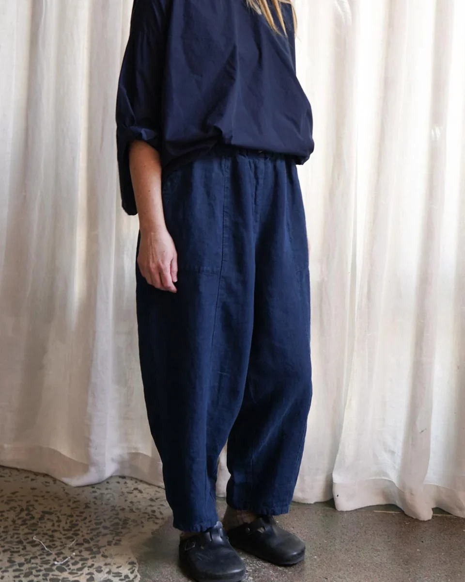 Metta - Frankie Peg Pant with Zipper - Mid Weight Linen - Image 6