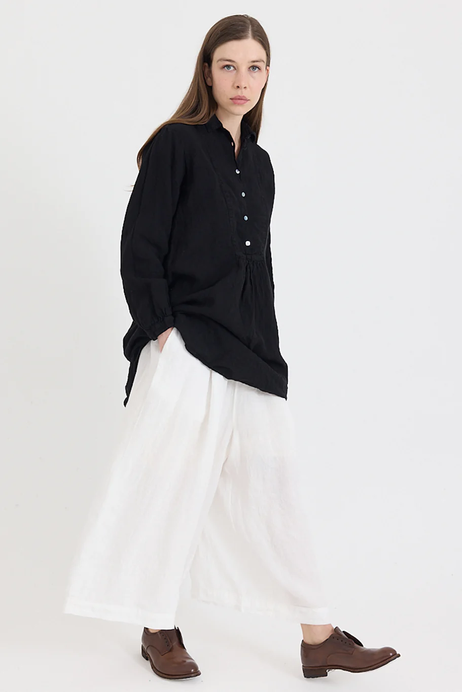 Metta - Hosta Wide Leg Pant - Light Linen - Image 8