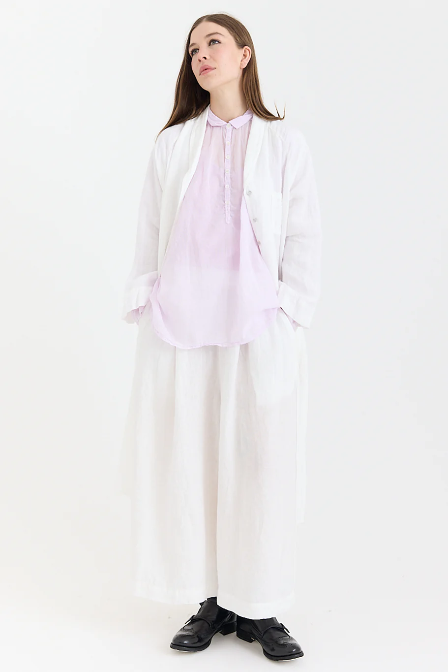 Metta - Linden Shirt Dress - Light Linen - Image 10