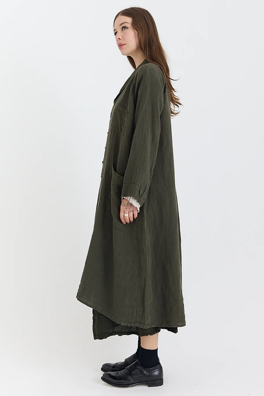 Metta - Linden Shirt Dress - Light Linen - Image 5