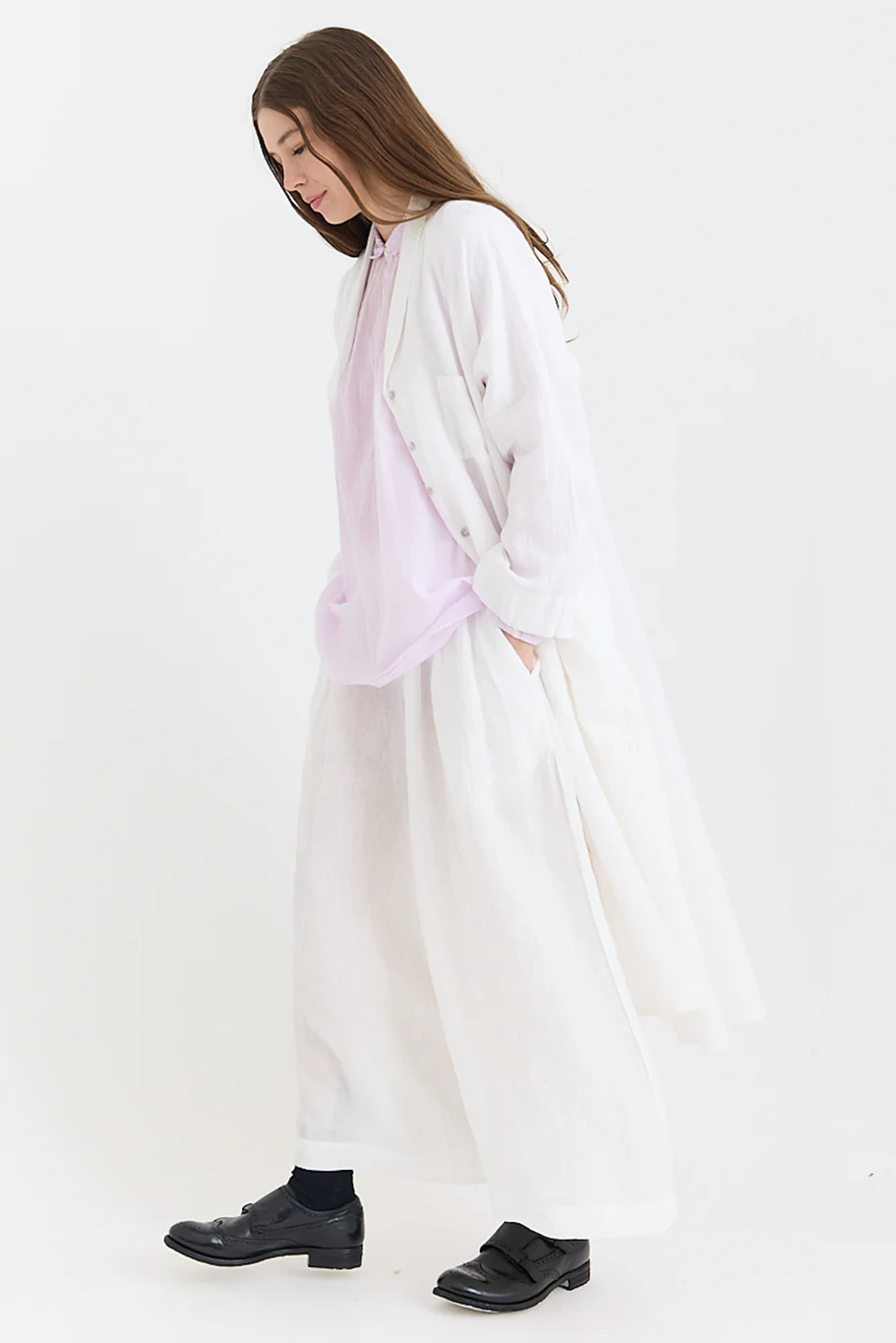 Metta - Linden Shirt Dress - Light Linen - Image 9