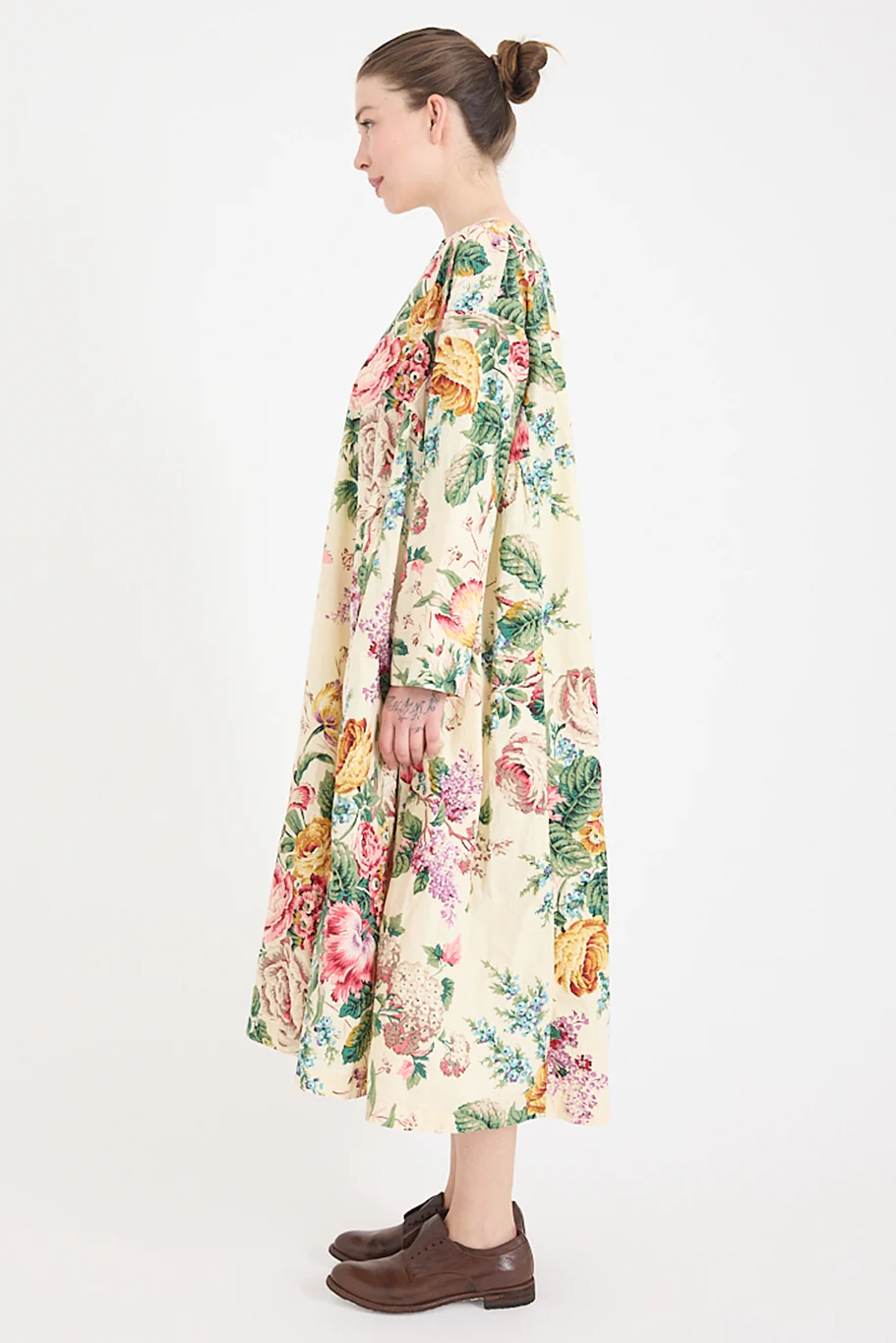 Metta - Nomi Dress - Bouquet Print Cotton Poplin - Image 4