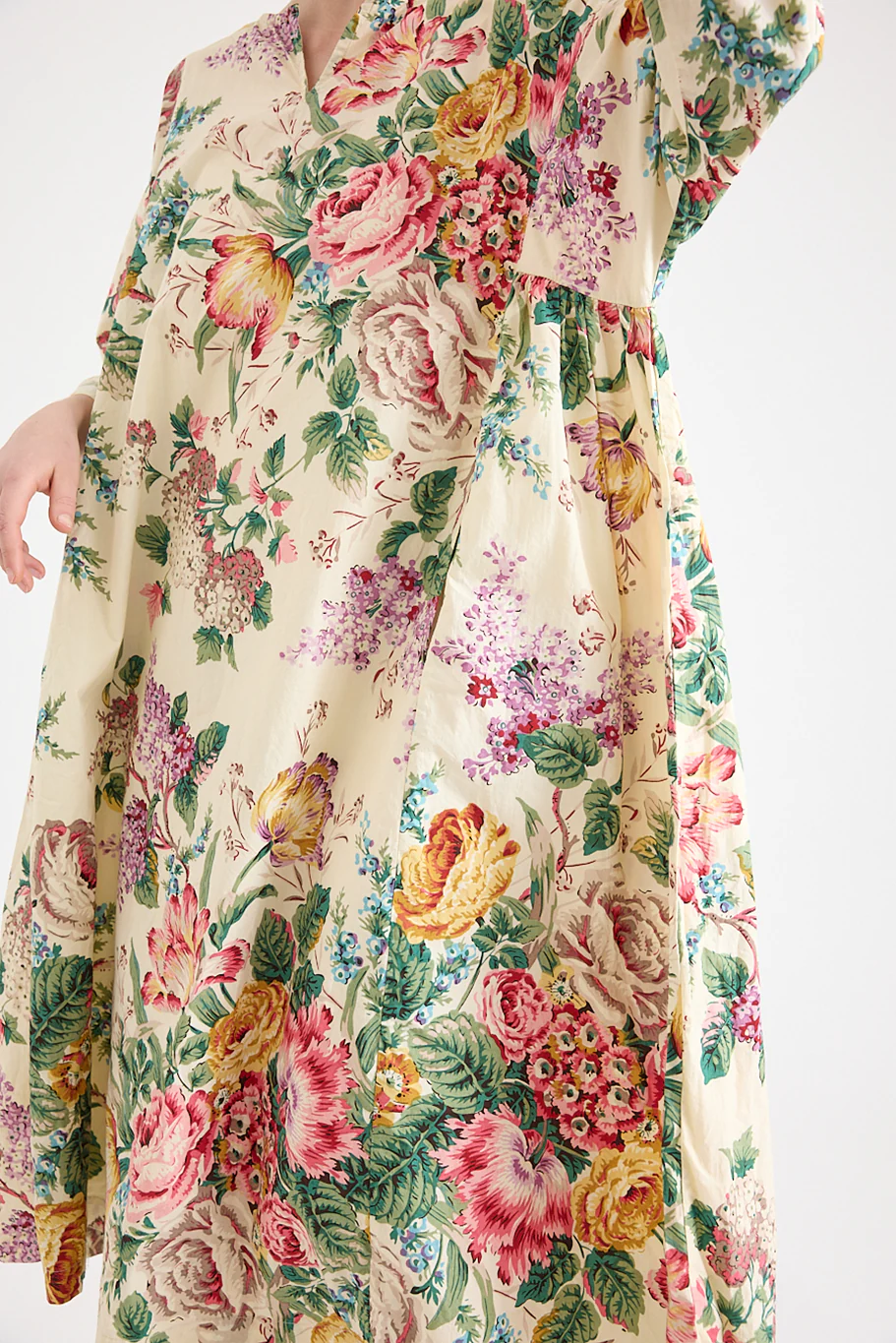 Metta - Nomi Dress - Bouquet Print Cotton Poplin - Image 6