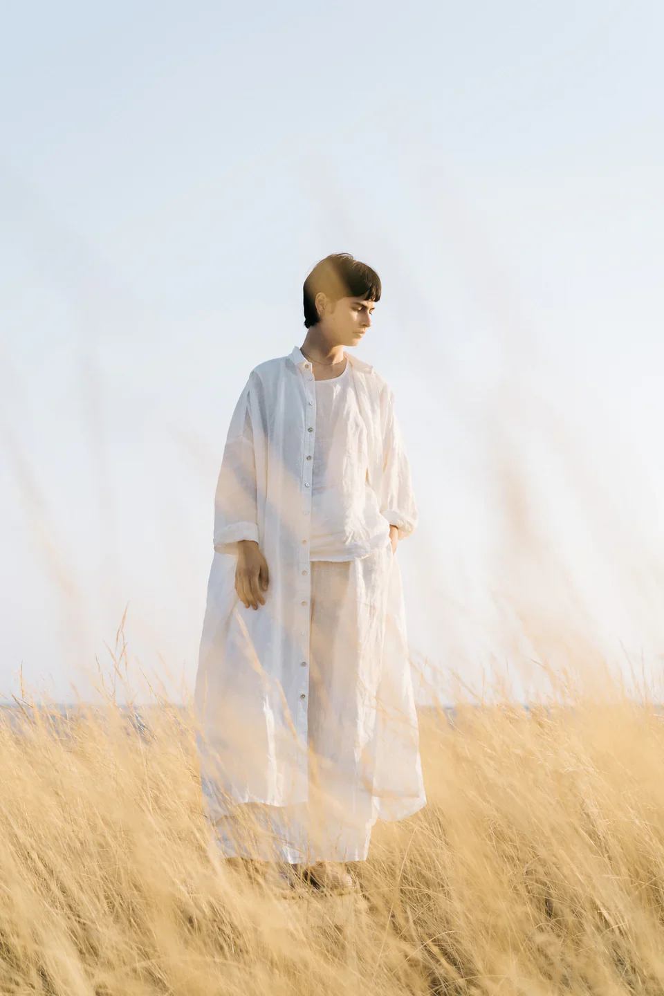 Metta - Ophelia Shirt Dress - Light Linen - Image 16