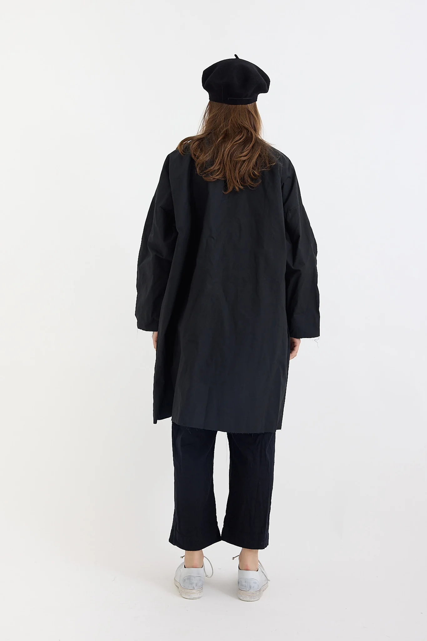 SCHA - Button-Down Volume Coat- Black - Image 5