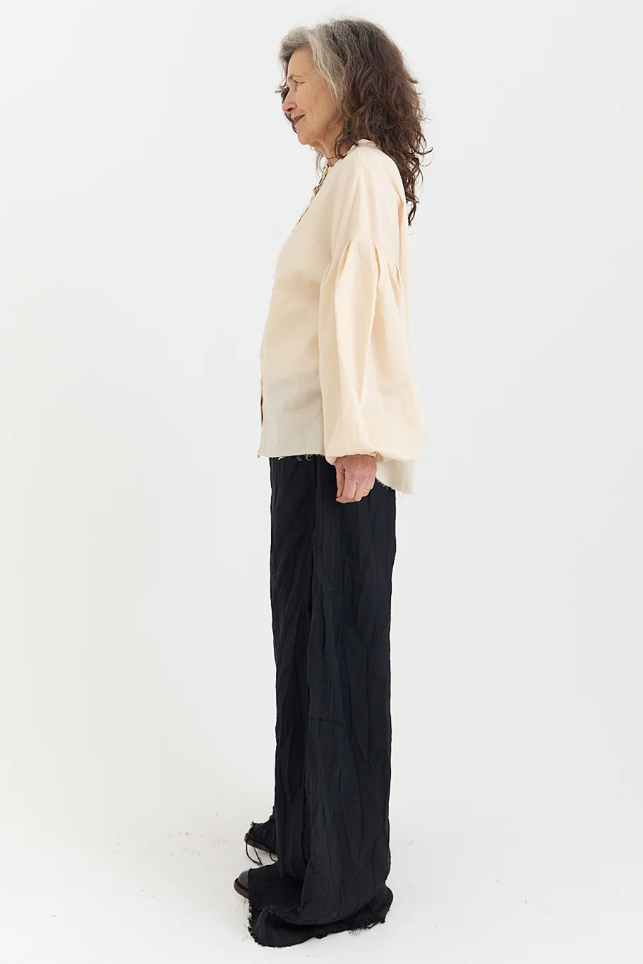 Archivio J.M. Ribot - AWSH01/KI Collarless Shirt - Image 5