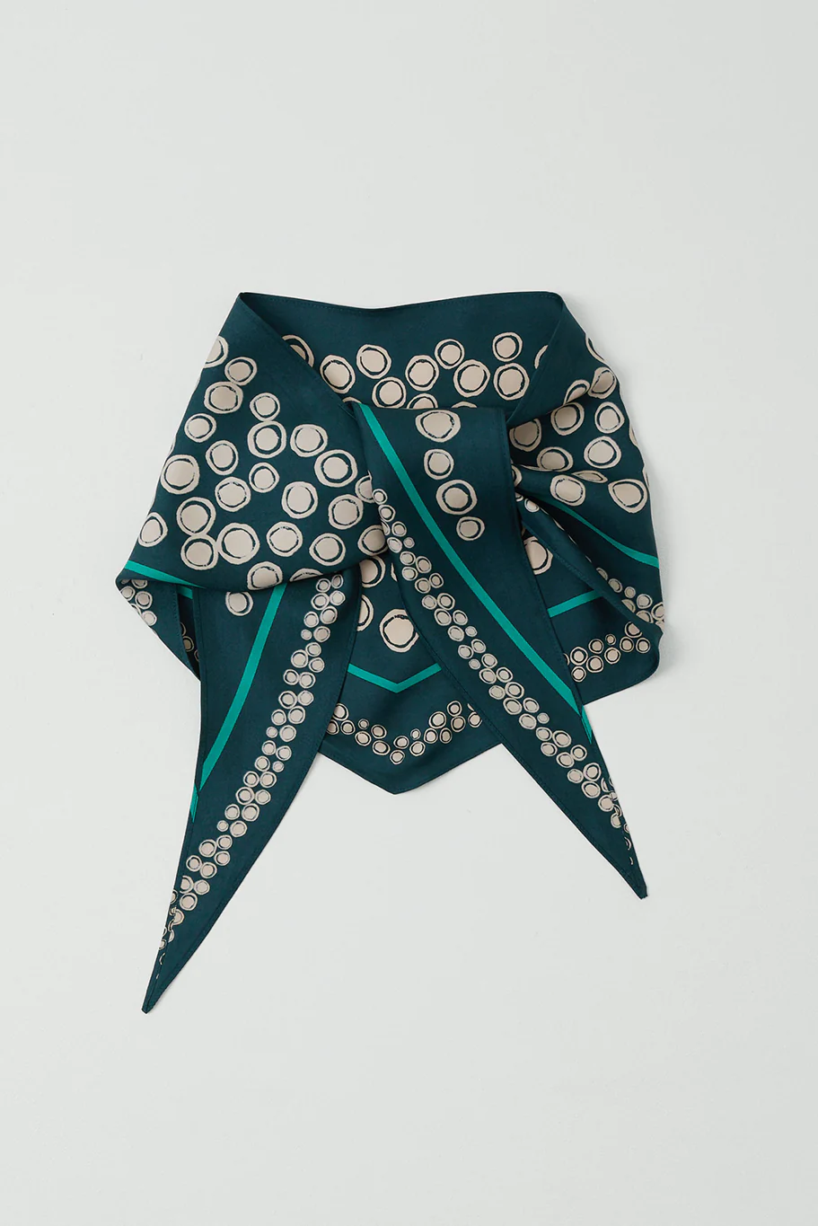 Toast - Spotted Carapace Print Silk Bandana - Image 5