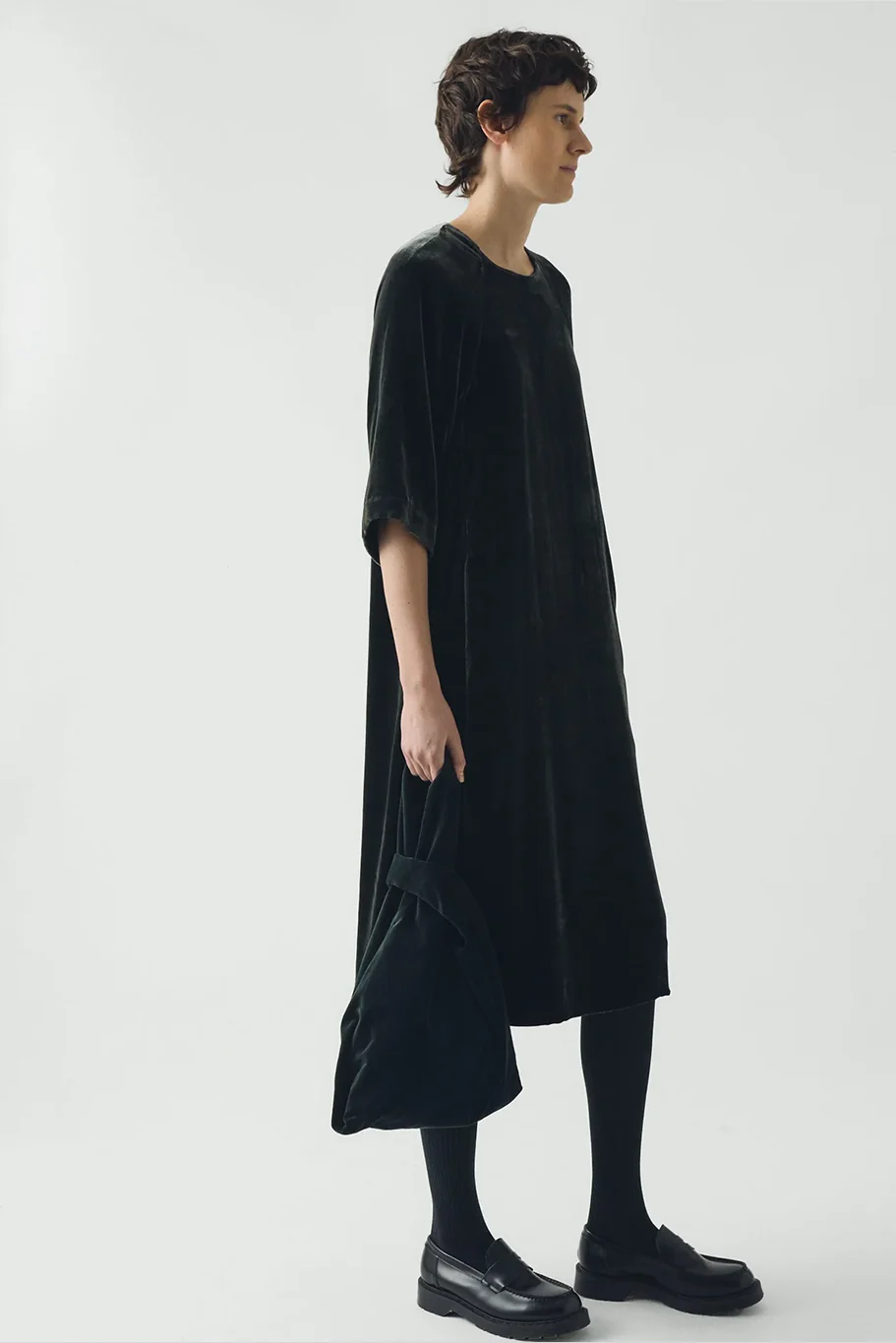 Toast - Cocoon Silk Velvet Dress - Image 3