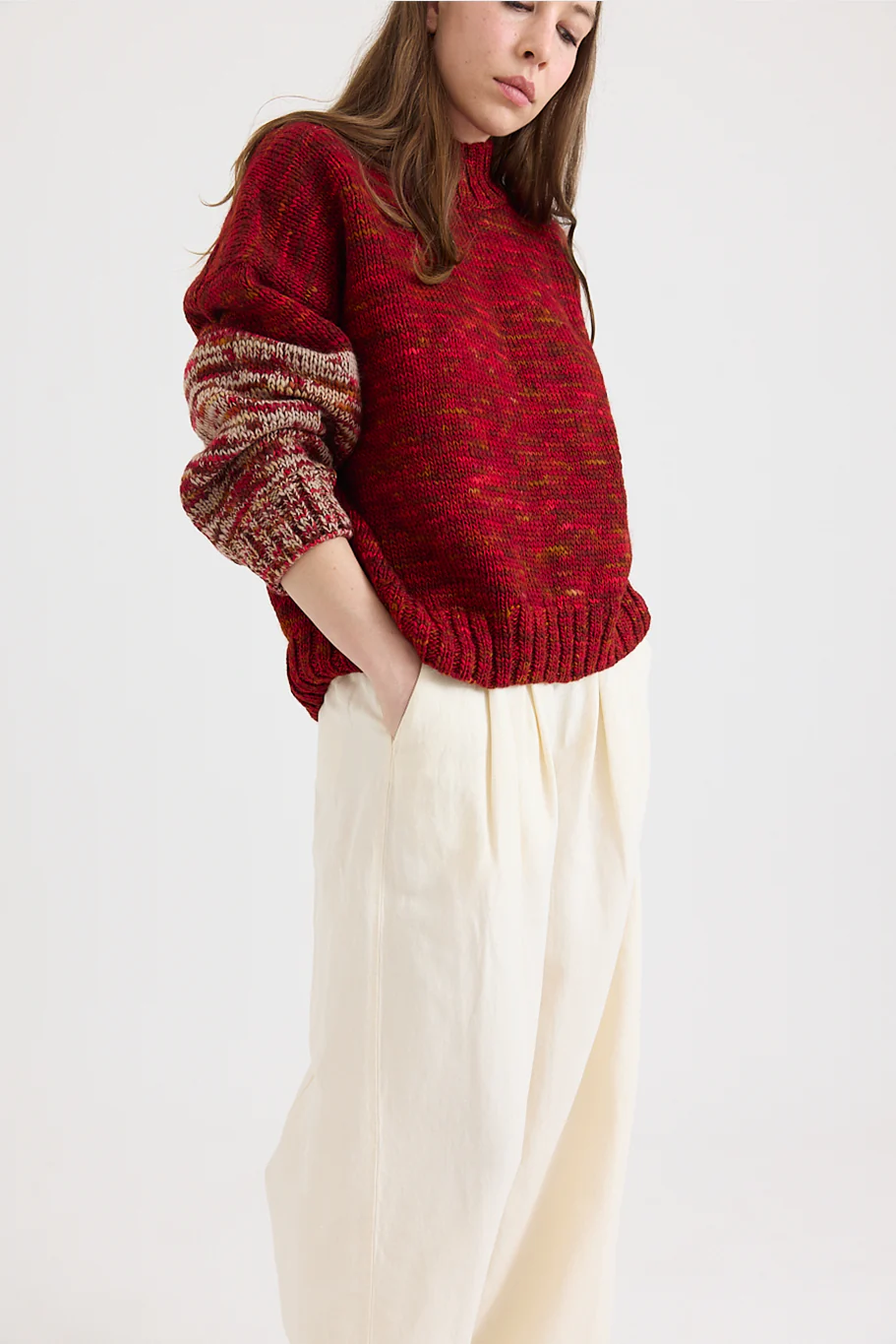 Toast - Hand Dyed High Neck Sweater - Image 3