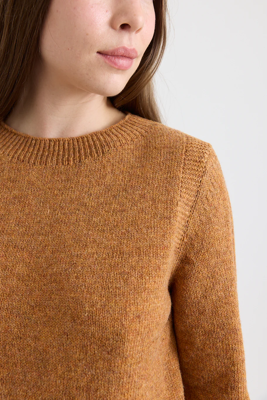 Toast - Heathery Wool Sweater - Ginger - Image 3