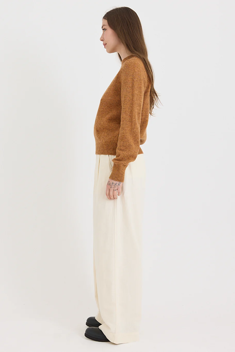 Toast - Heathery Wool Sweater - Ginger - Image 5