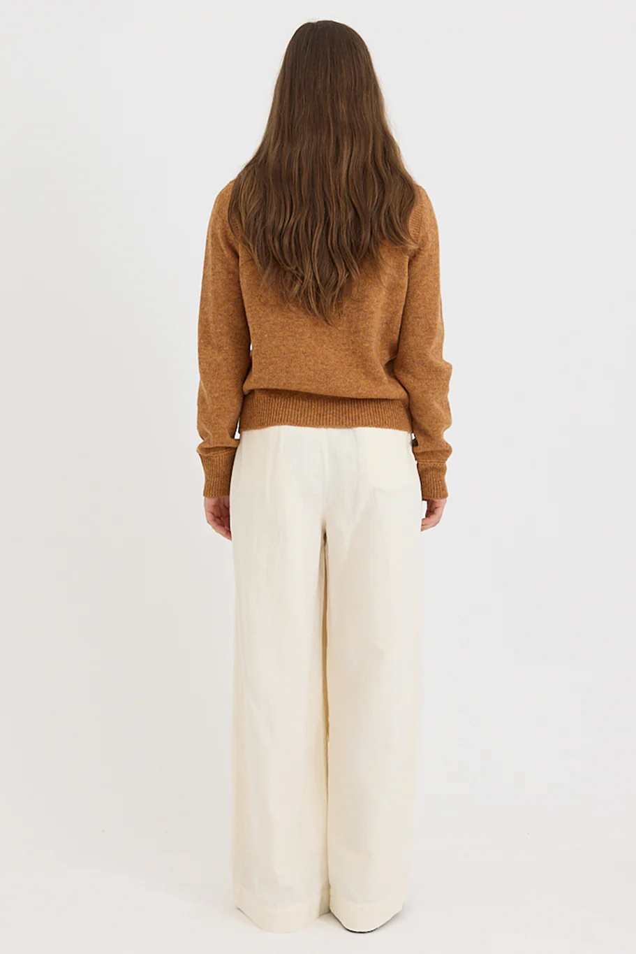 Toast - Heathery Wool Sweater - Ginger - Image 6