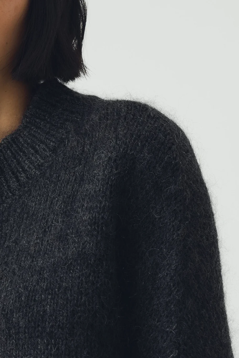 Toast - Wool Mohair Round Cardigan - Image 5