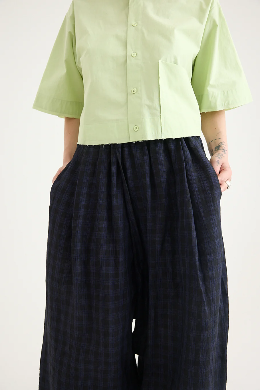Toogood - The Baker Trouser - Linen Check - Image 3