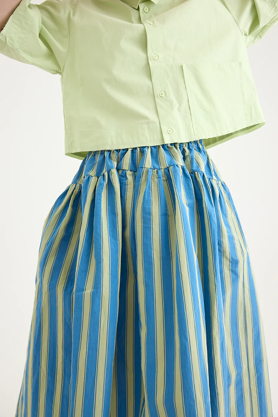 Toogood - The Dancer Skirt - Taffeta Stripe - Image 3