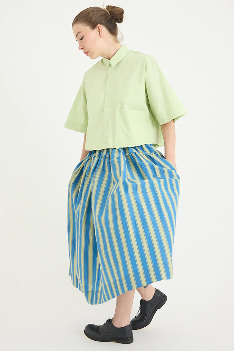 Toogood - The Dancer Skirt - Taffeta Stripe - Image 4