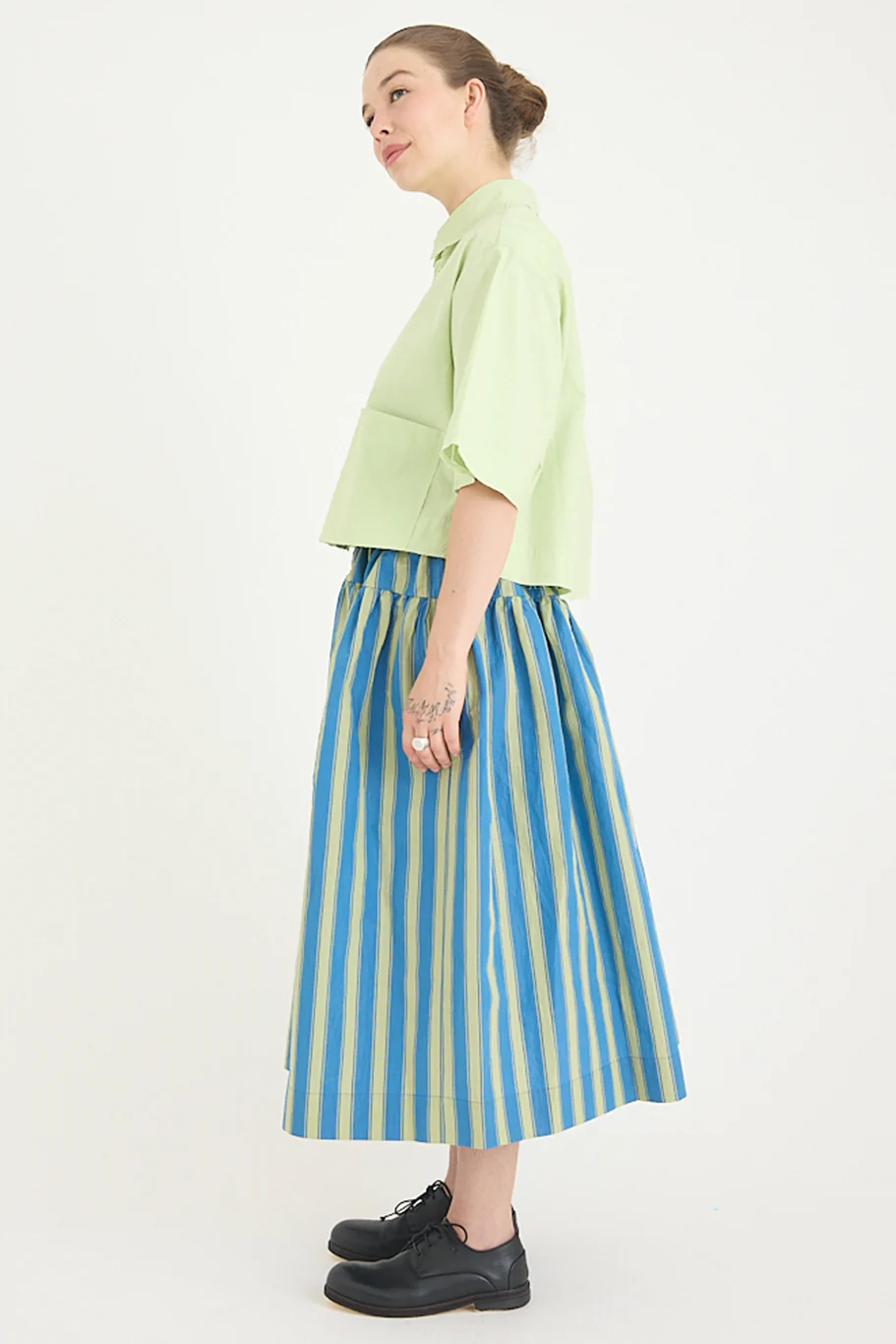 Toogood - The Dancer Skirt - Taffeta Stripe - Image 7