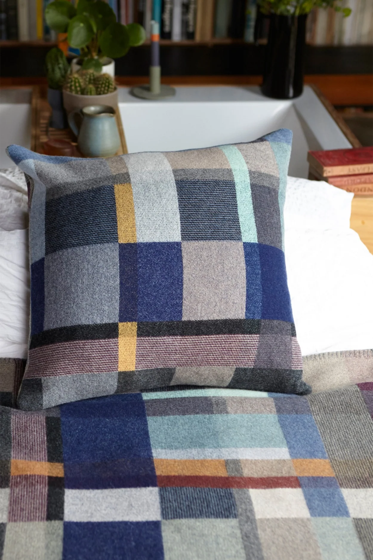 Wallace Sewell - Lambswool Block Cushions - Image 3